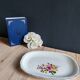 Vintage oval serving platter in white porcelain