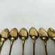 6 spoonfuls silver and vermeil poincon minerve gaston bardies 19th 122 grams