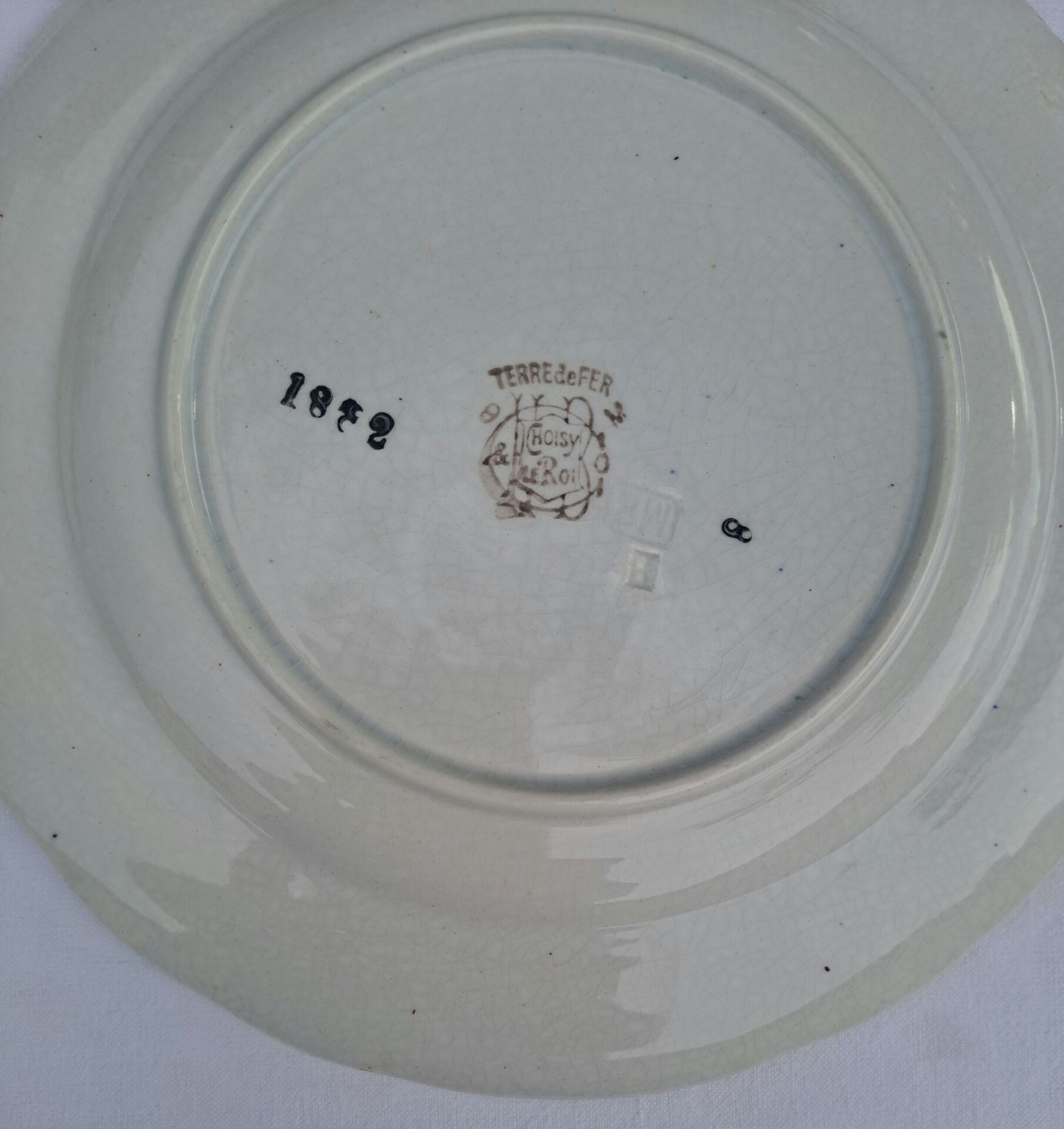 4 dessert plates bullfighting Choisy Le Roy Terre De Fer