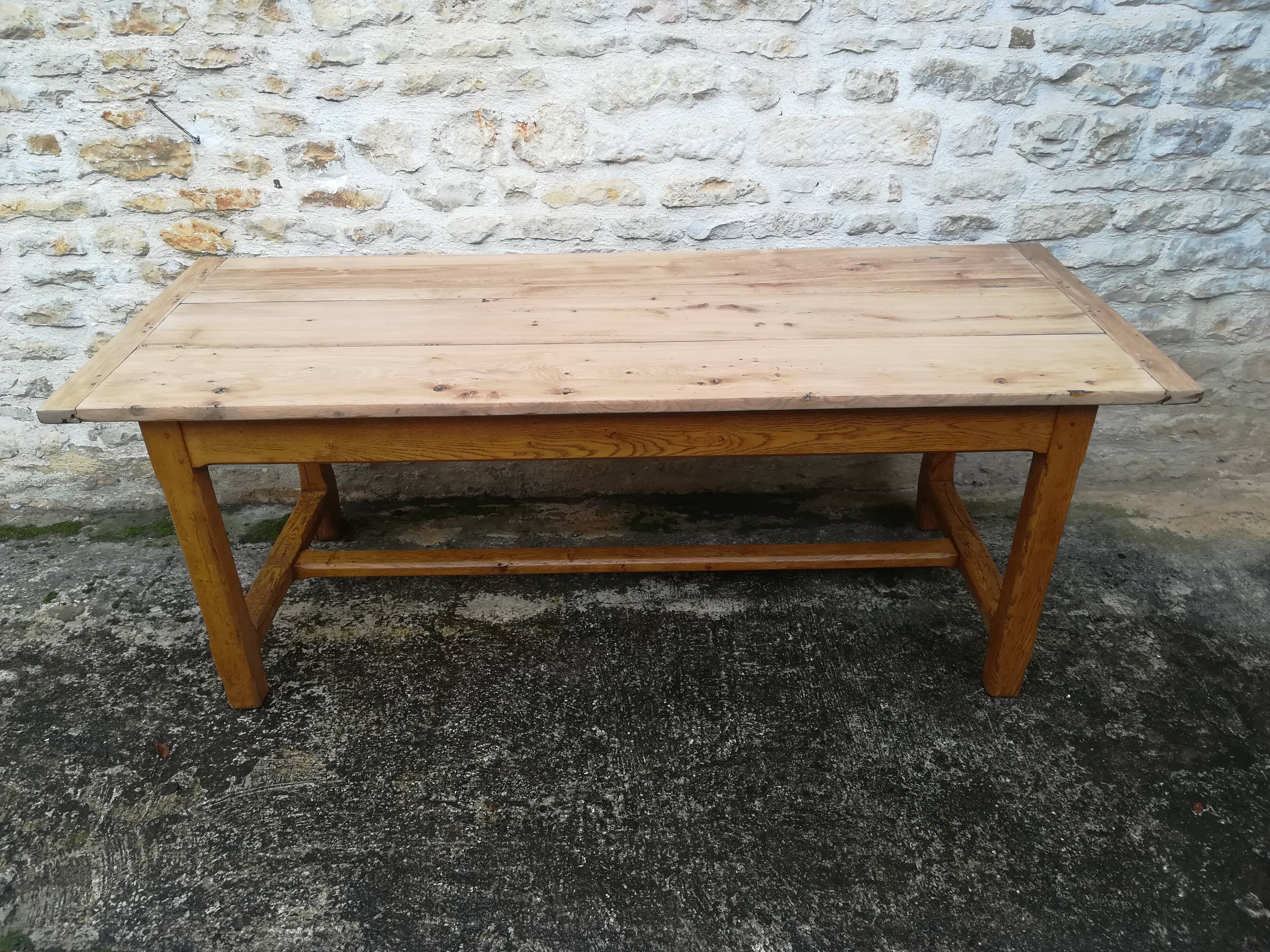 Oak farmhouse table
