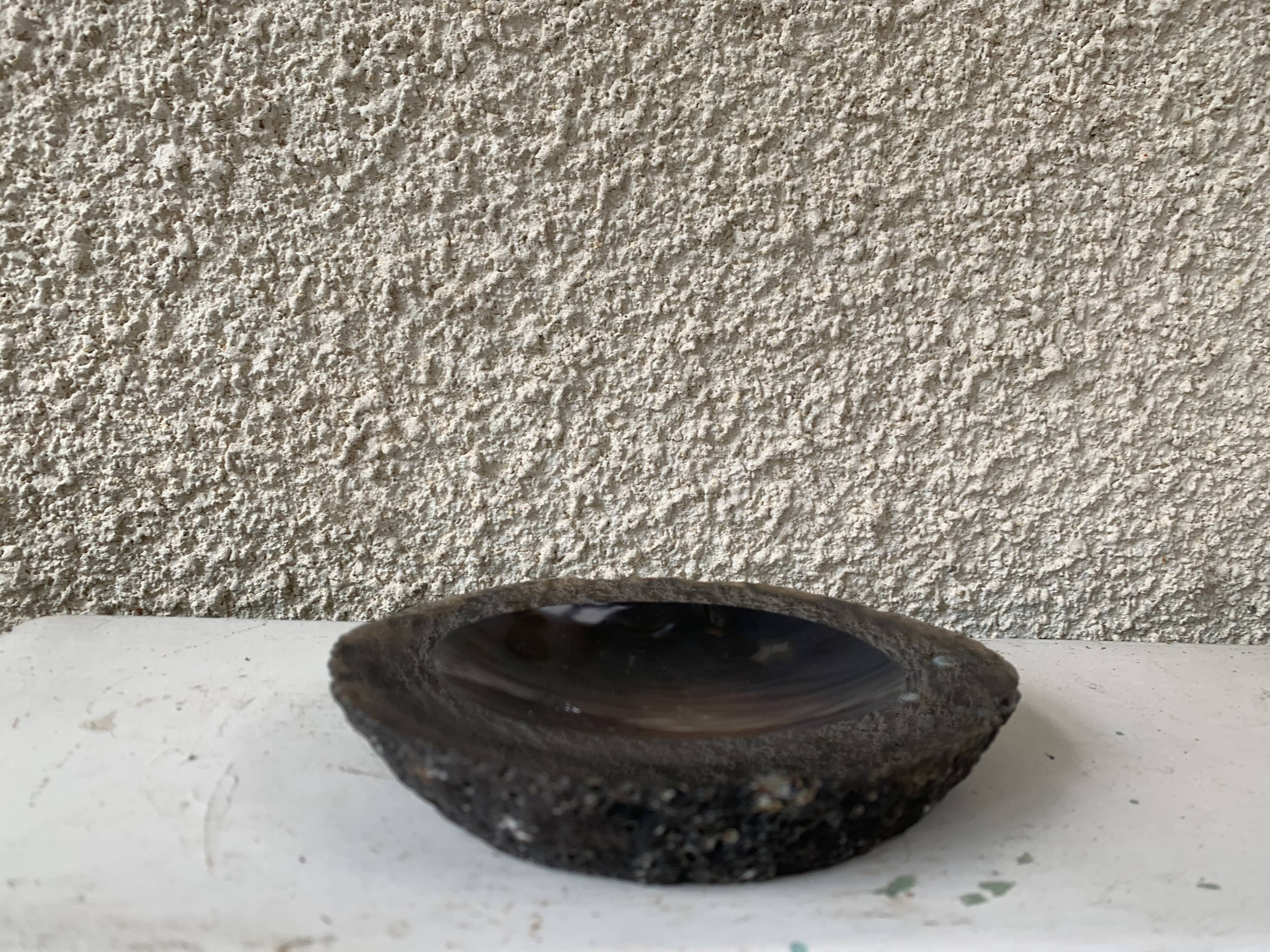 Ashtray in ashtray in vintage gray cut 1970