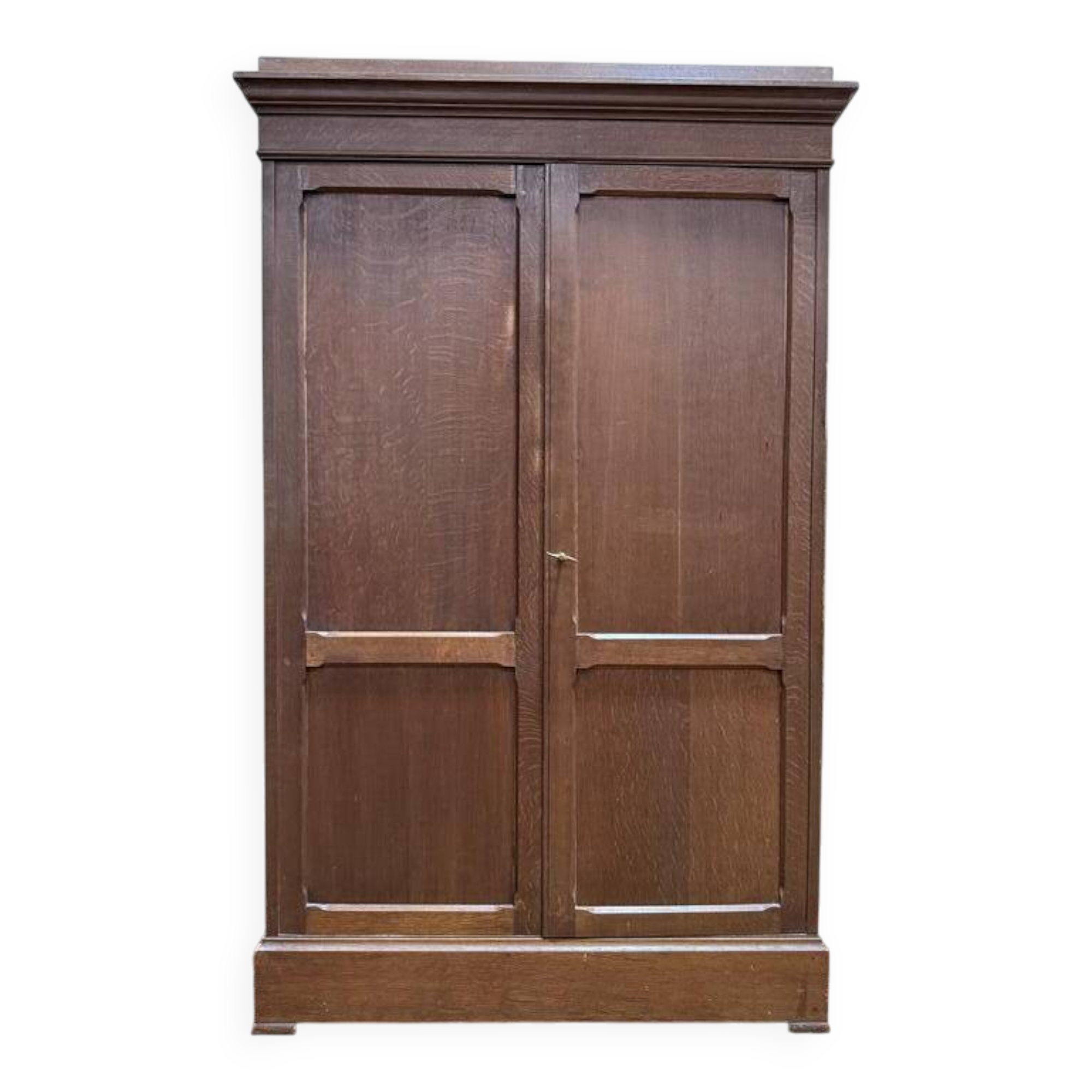 Armoire formant cartonnier en chêne massif 1900