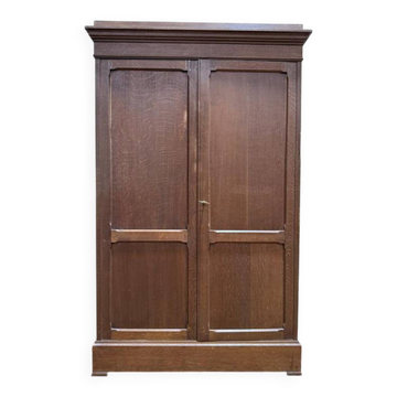 Armoire formant cartonnier en chêne massif 1900