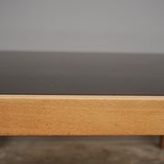 Coffee table with smoked glass top, 1980s