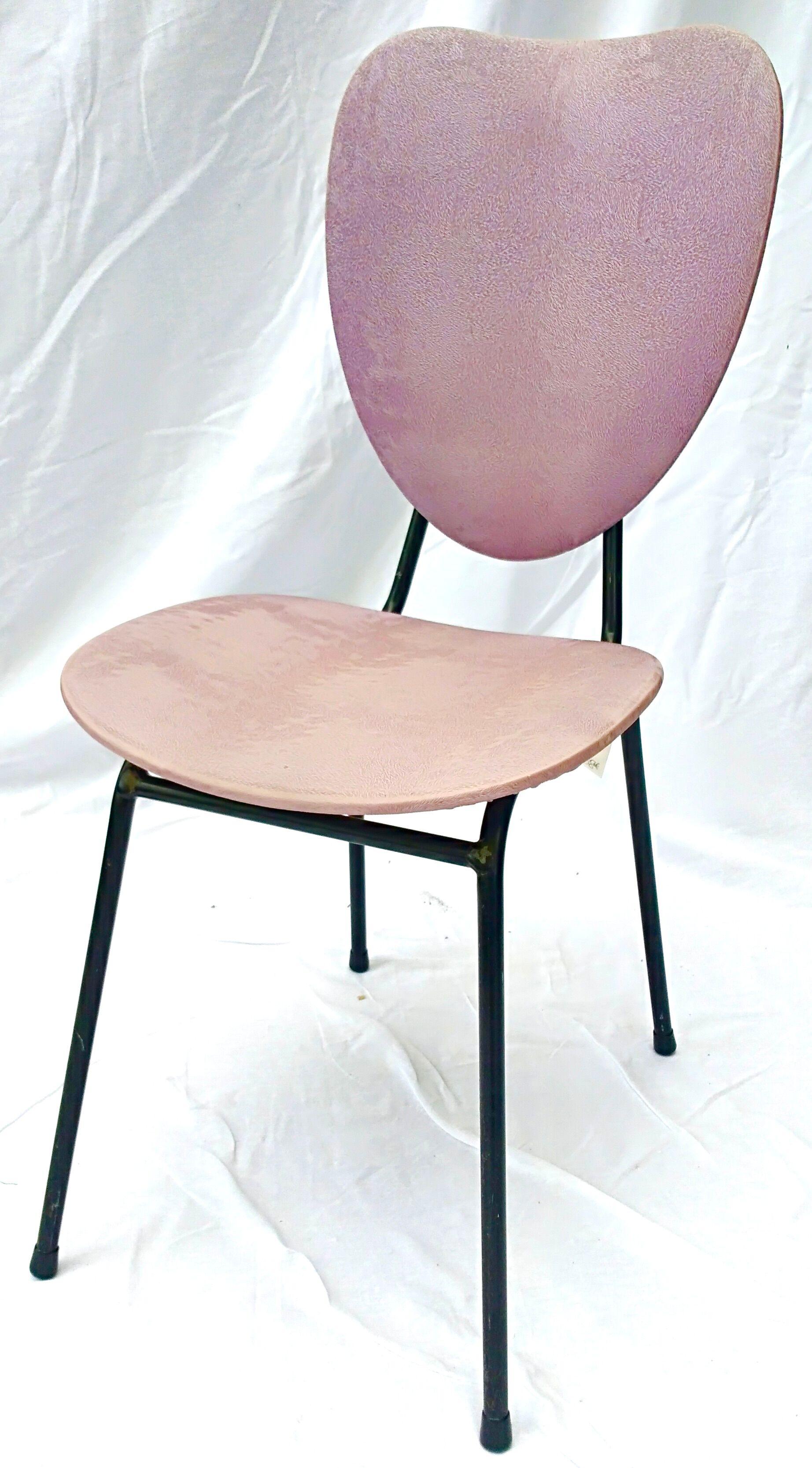 Chair 60s skaï old pink