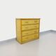 Vintage rattan and rattan chest of drawers from the 70s