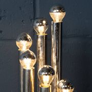 Vintage 20thc italian chrome multi-light table lamp by reggiani c.1970