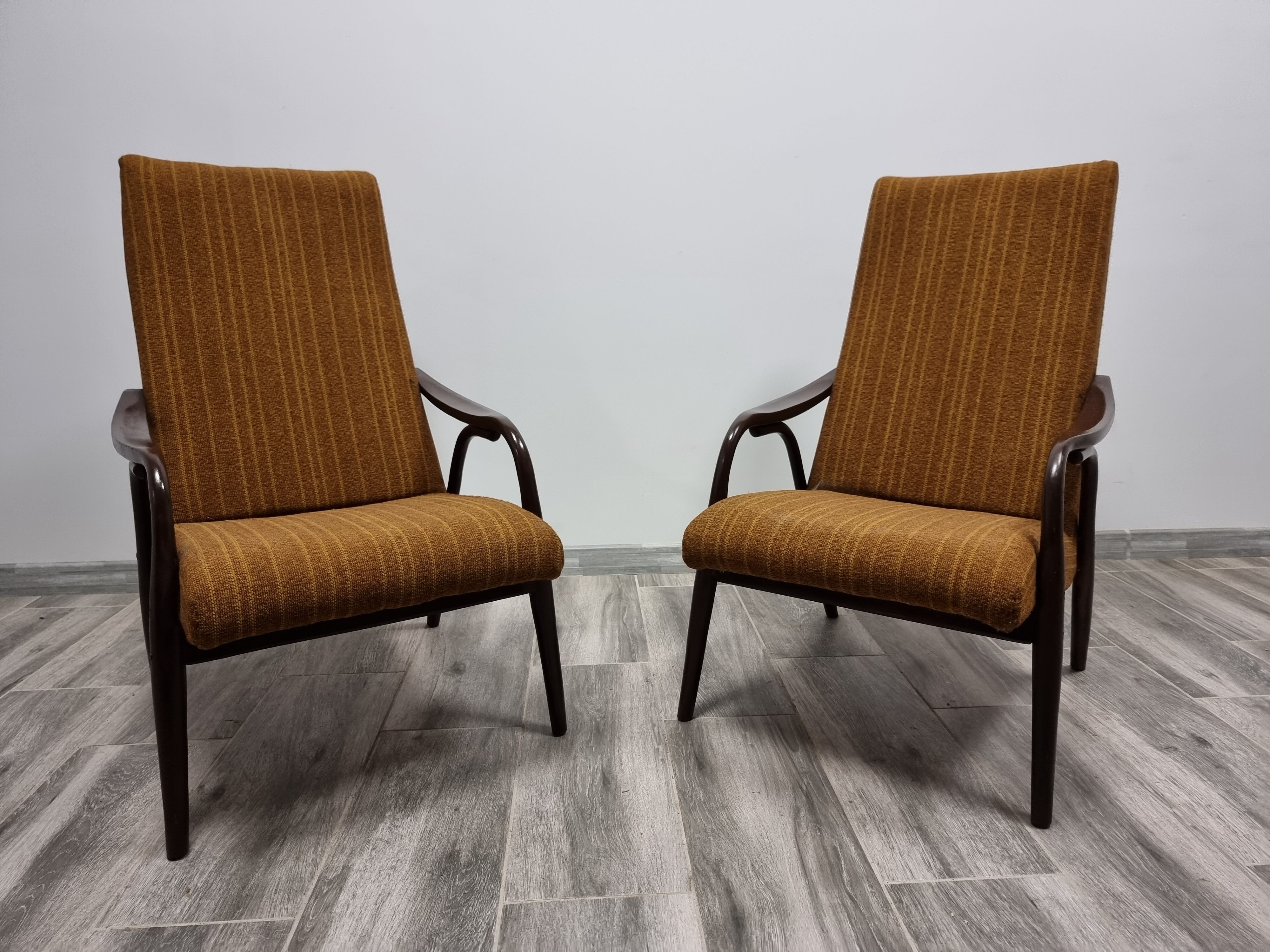Pair of armchairs by Antonin Suman