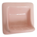 Pink ceramic soap dish