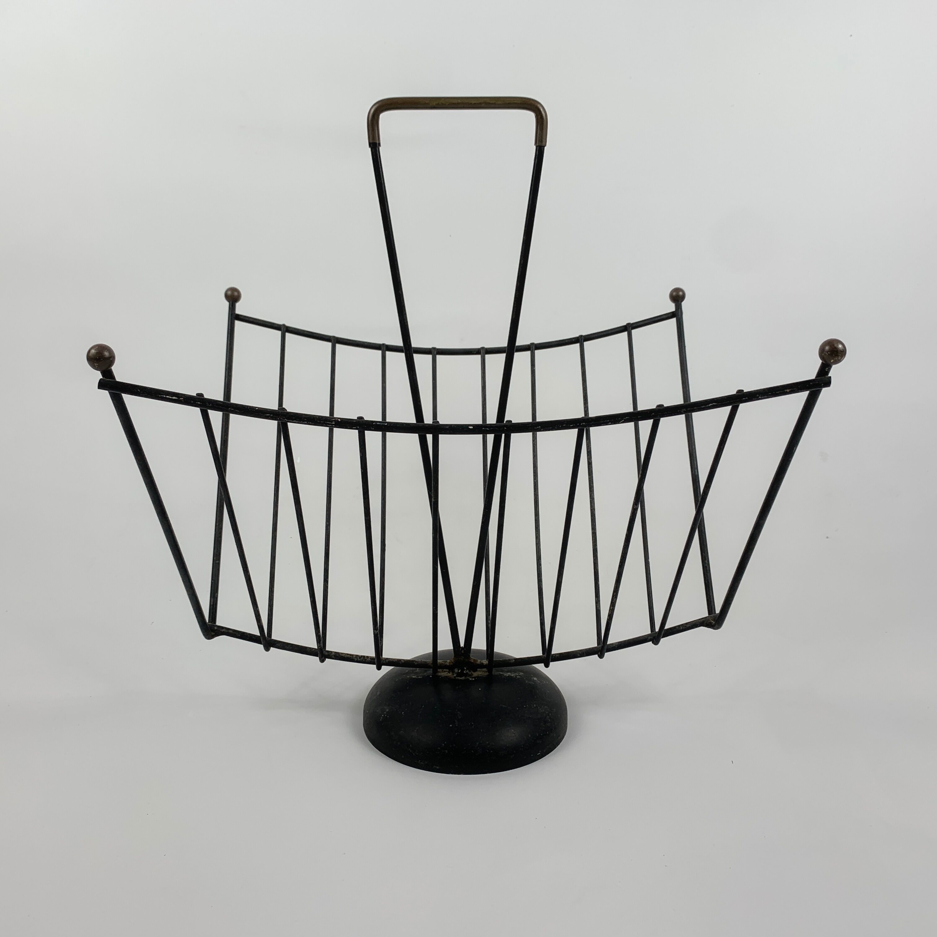 Magazine door Iron enhanced with vintage brass style 1950 1960