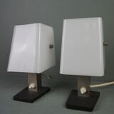Set of 2 vintage Plexiglas luminaires