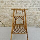 Rattan bedside table from the 60s 70s