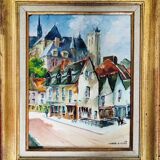 Painting: oil on canvas - animated landscape