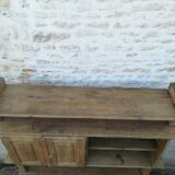 Brutalist oak buffet