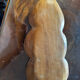 Fruit bowl, handcrafted pocket emptier in solid wood.