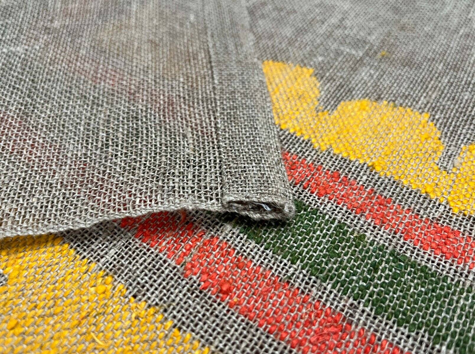 Modernist mid-century linen wall tapestry, Finland, 1960s