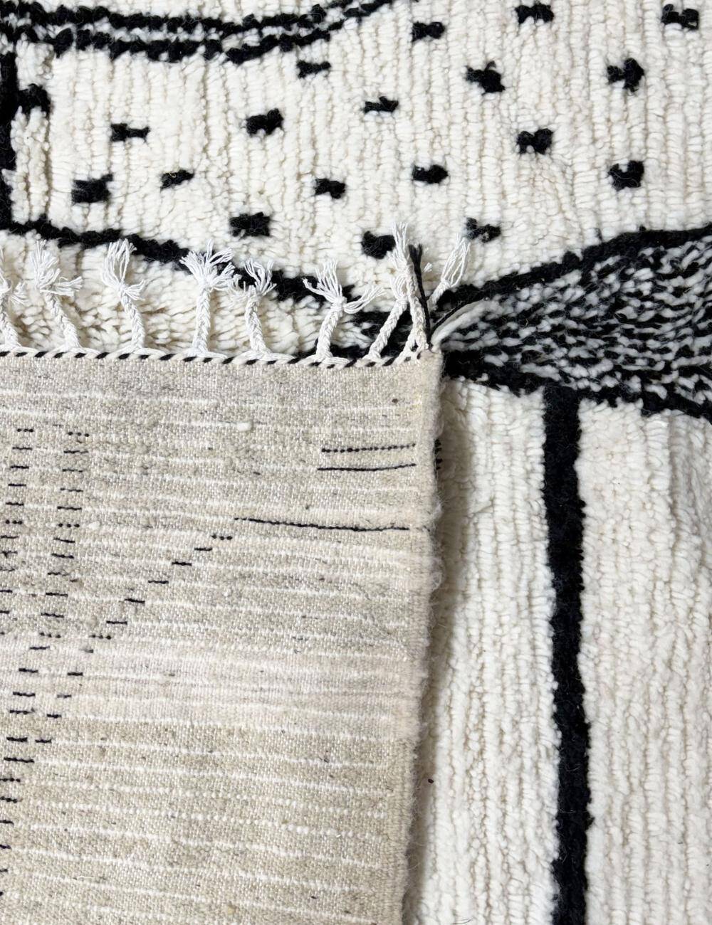 Tapis Noir et Blanc Azilal - 290 x 217 cm