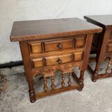 Paire de tables de chevet, d'appoint, Espagne, XXème siècle