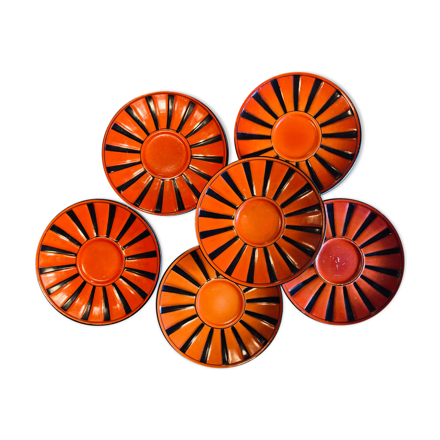 6 sub cups Digoin Sarreguemines