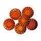 6 sub cups Digoin Sarreguemines