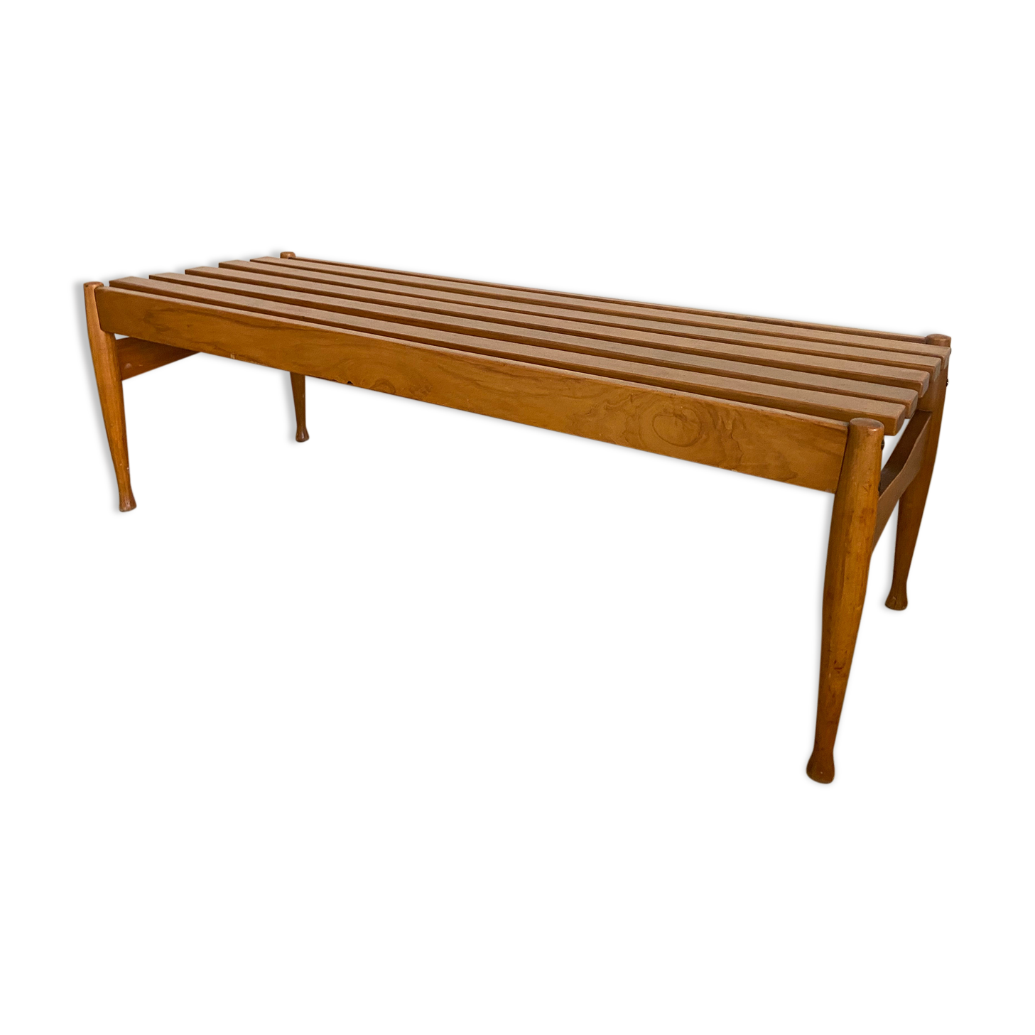 Slatted bench