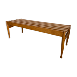 Slatted bench