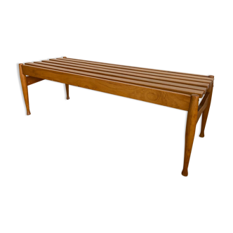 Slatted bench