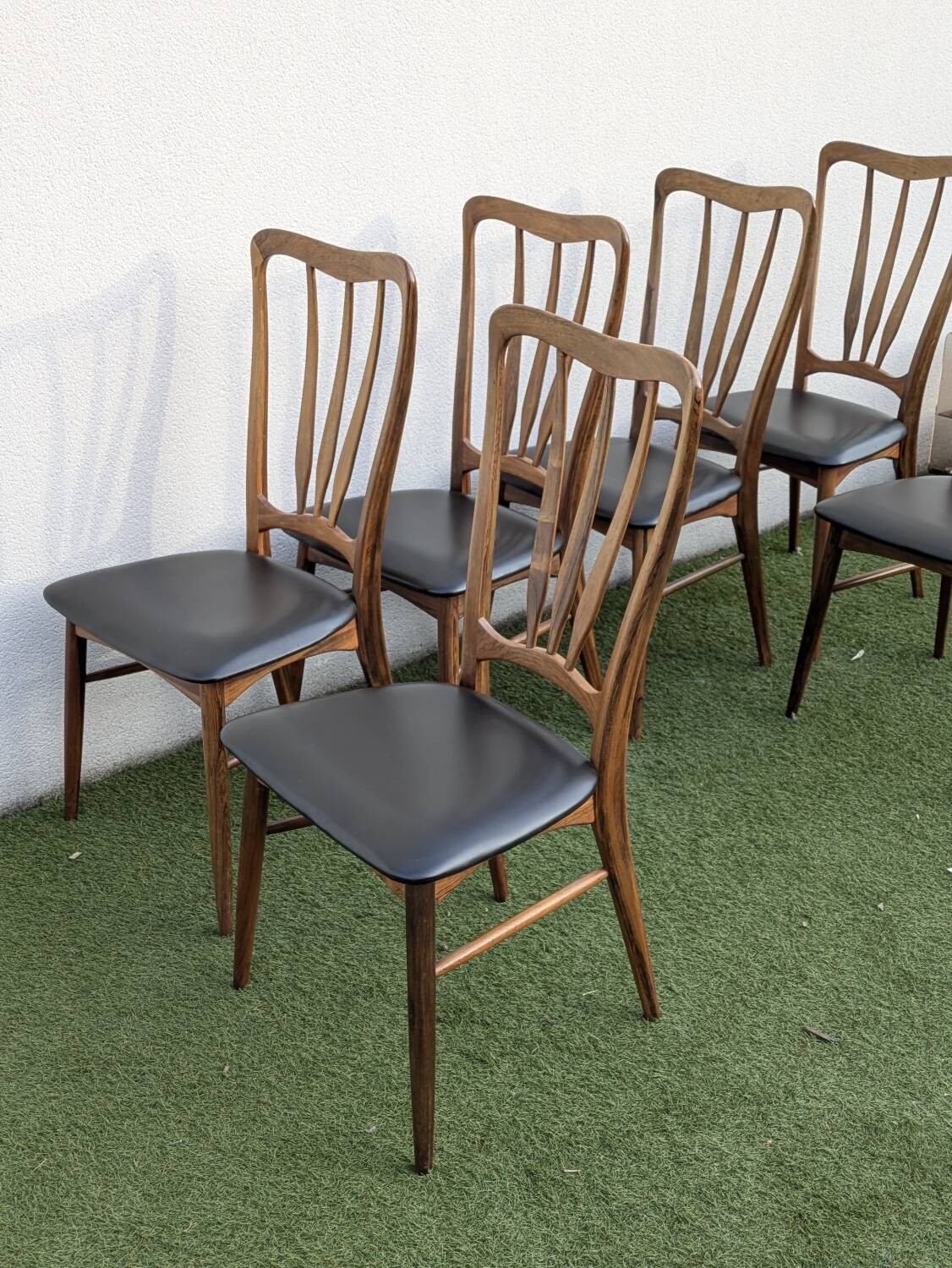 6 Danish chairs in rosewood "Ingrid" – Niels Koefoed