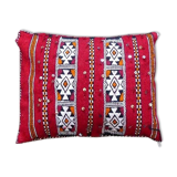 Moroccan red kilim cushion