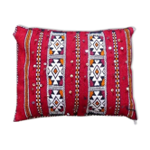 Moroccan red kilim cushion
