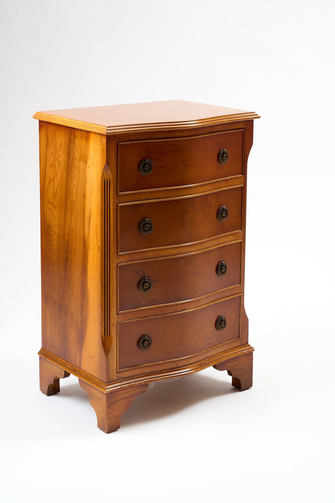 Original English cherry chest of drawers Burton Reproductions Limited