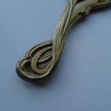 Hand-facing mirror bronze art nouveau style 1920