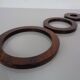 Danish Rosewood Coasters, 1960s, Set of 3
