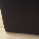 Leather armchair, Italian design, 1960s, production: Italy