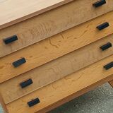 Vintage 1960s chest of drawers with compass legs