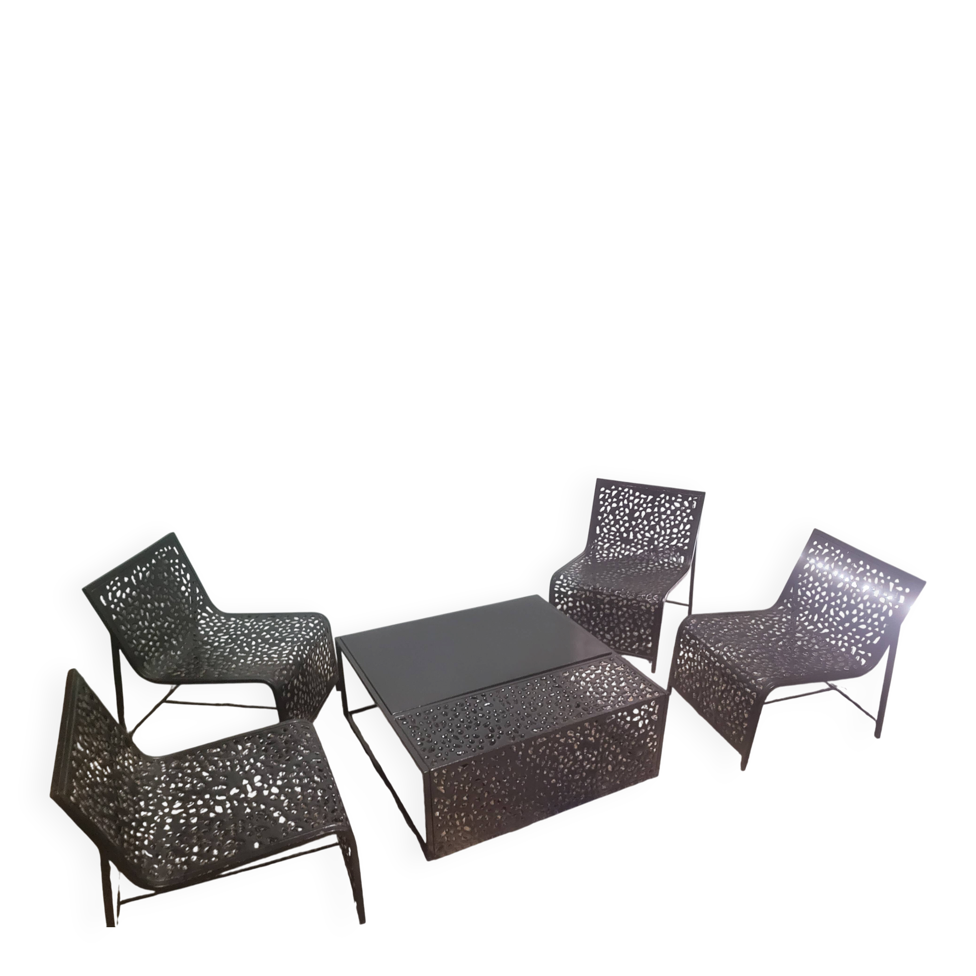 Wrought iron living room