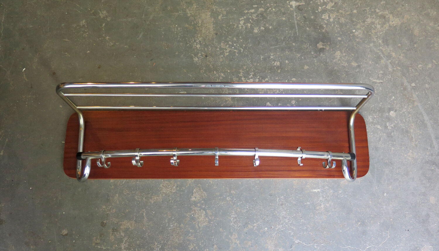 Chrome-plated metal coat rack, 1960s