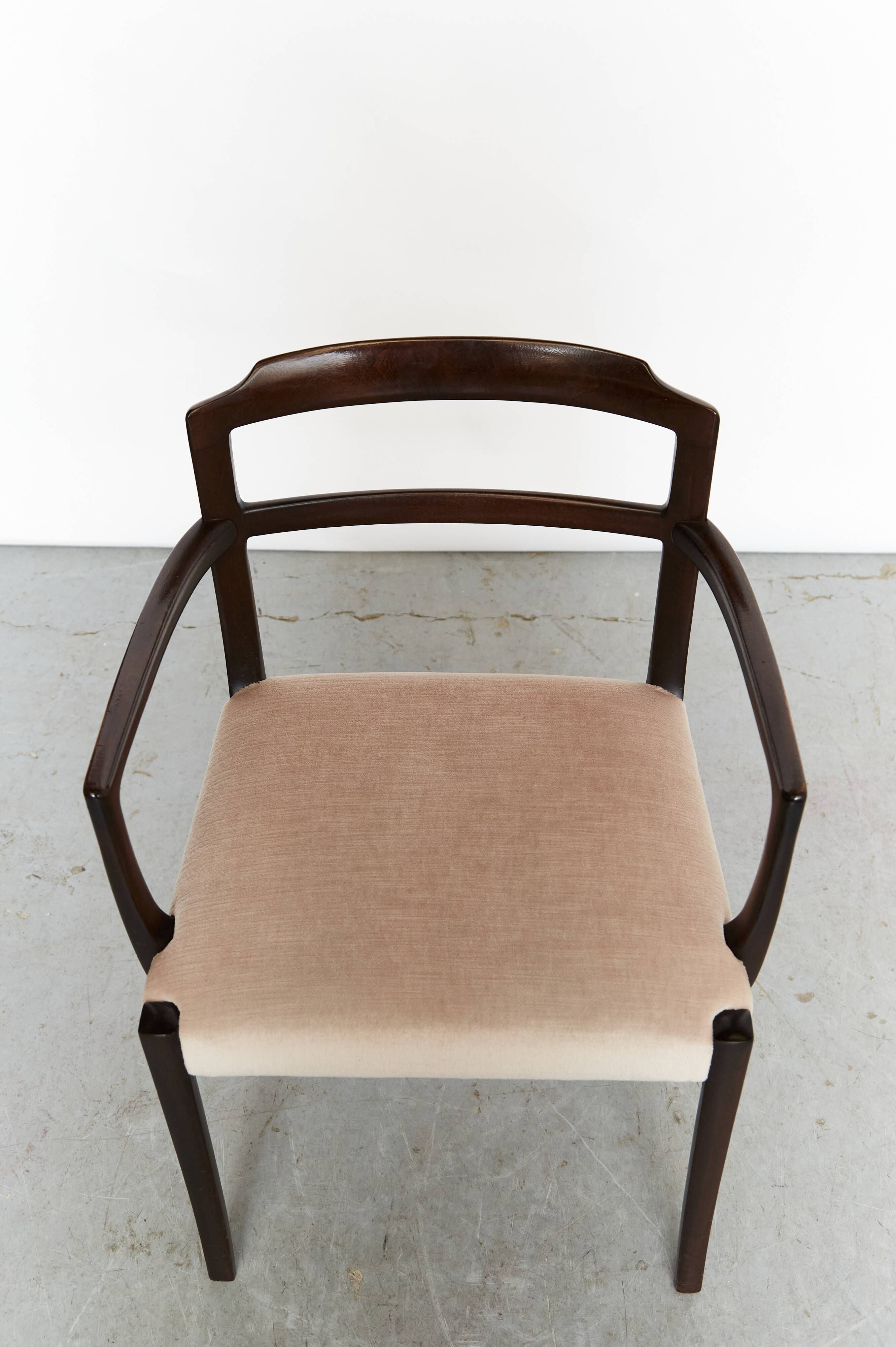 Mahogany dining chairs by Ole Wanscher for AJ Iversen, 1970s, set of 6