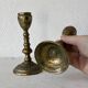 Pair of bronze candlesticks