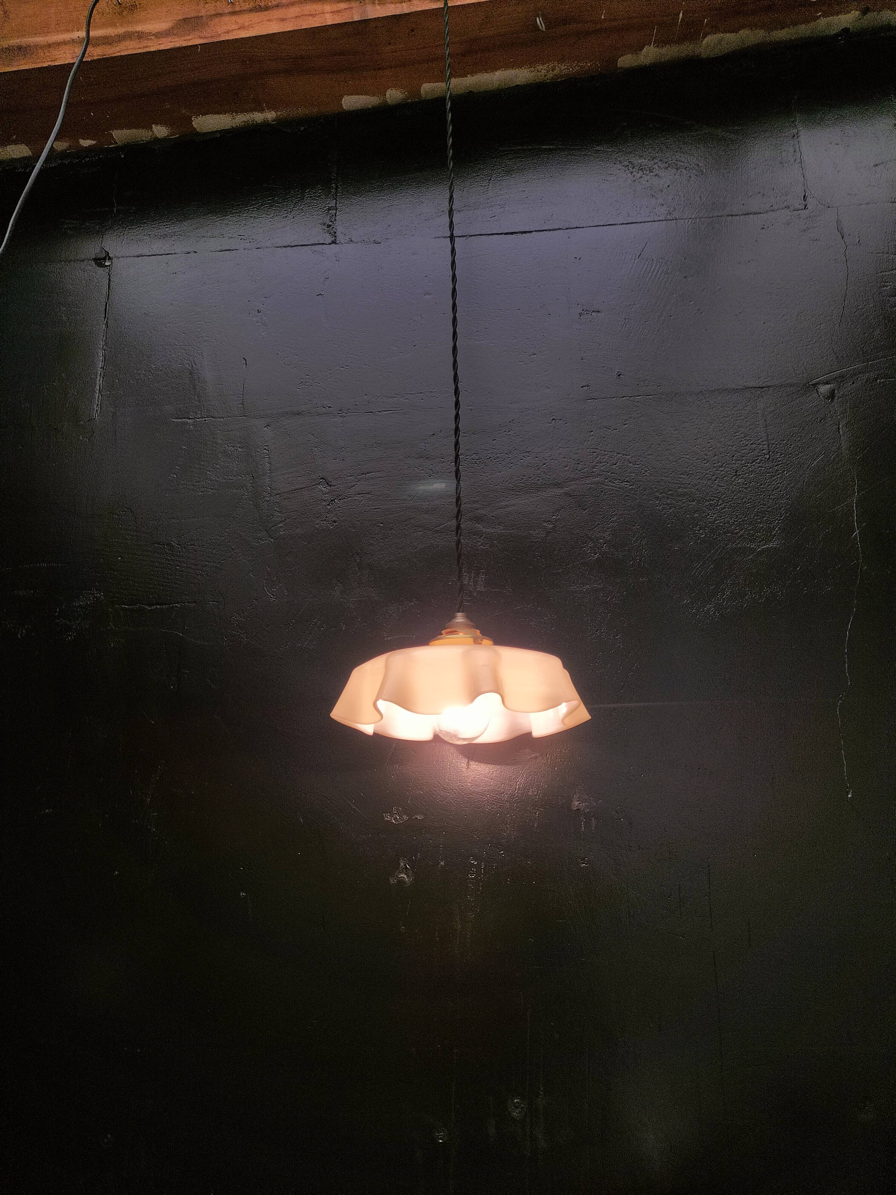 Opaline pendant light