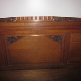 Headboard of the years 1930 in oak