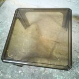 Smoked plexiglas coffee table