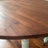 Round mahogany table