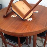 Table and chairs Hans Olsen made in Denmark