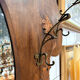 Grand porte-manteau Art Nouveau en bois sculpté – vers 1900