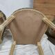 5 chaises en bois laqué blanc style Louis XVI