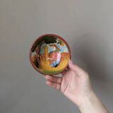Handmade empty pocket bowl, hand-painted decor, vintage bowl, slow deco
