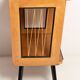 Vintage side table for modern mid-century television, beech wood, Poland, 1960s.