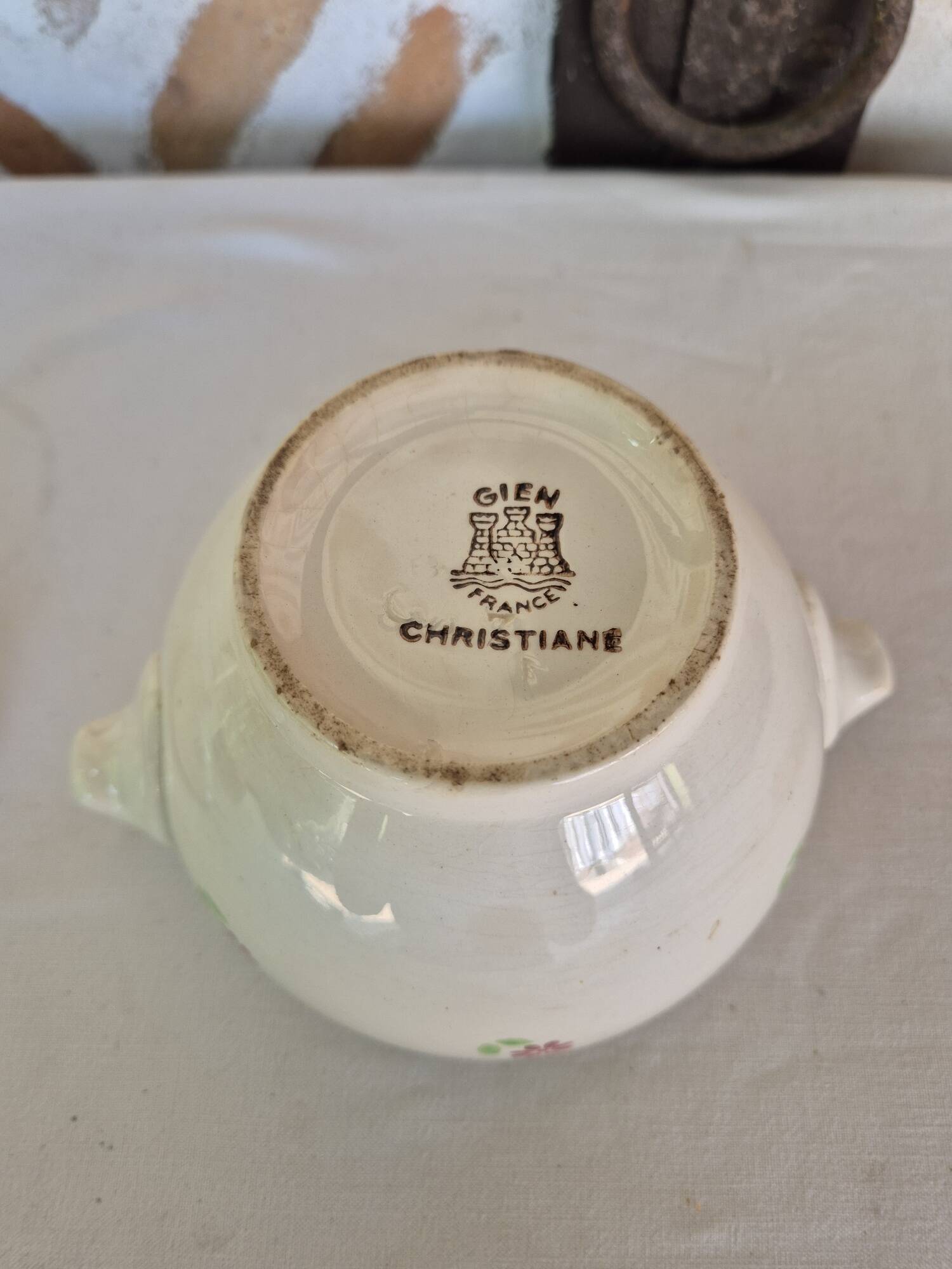 Gien Christiane sugar bowl + free saucer