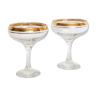 Set de 2 coupes à champagne, vintage